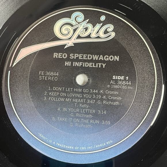 REO Speedwagon Vinyl Record Albums x2: Hi Infidelity, Live You Get What You Play - Picture 6 of 16